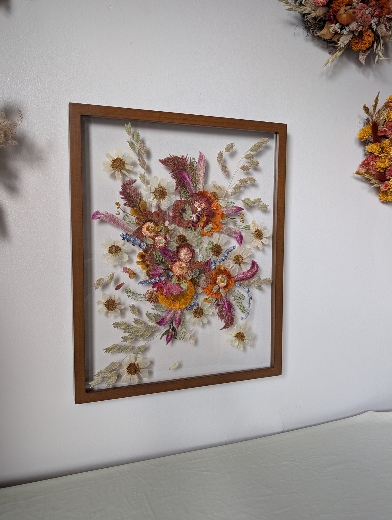 Pressed + Framed Bridal Bouquet